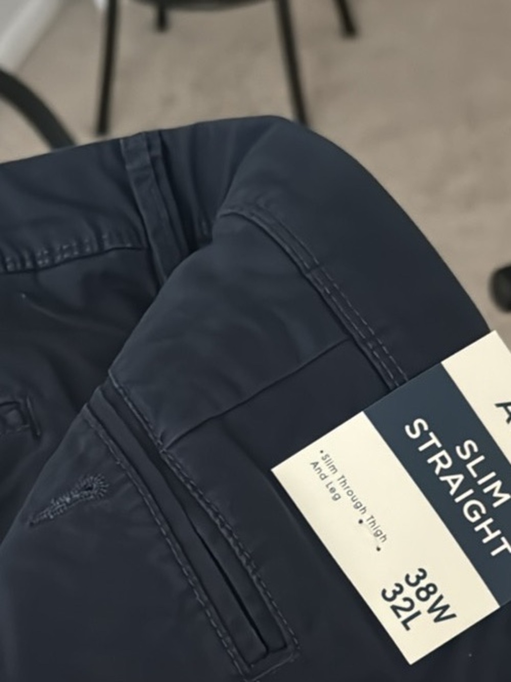 AERO Slim Straight Men’s Chinos - Dark Navy